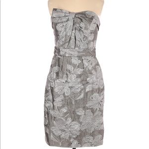 Silver Bow Cocktail Dress